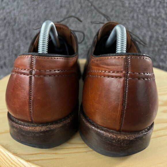 Allen Edmonds LaSalle Derby Mens 10.5 Leather Brown Split Toe Oxford Dress Shoe - Picture 4 of 12